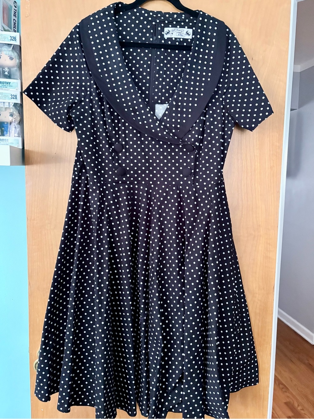Hell Bunny "Mimi Doll" Pin Up 1950s Swing Dress, size 3X